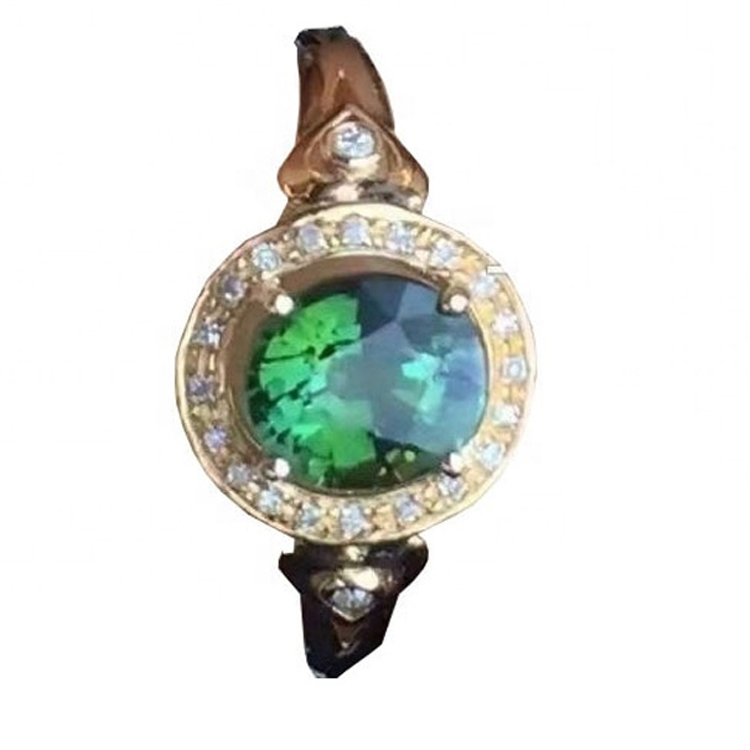 แหวนสีเขียวขุ่นเงิน 11