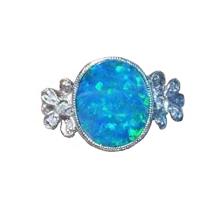 Fashion mpya 925 ya zamani ya pete ya opal kujitia 34