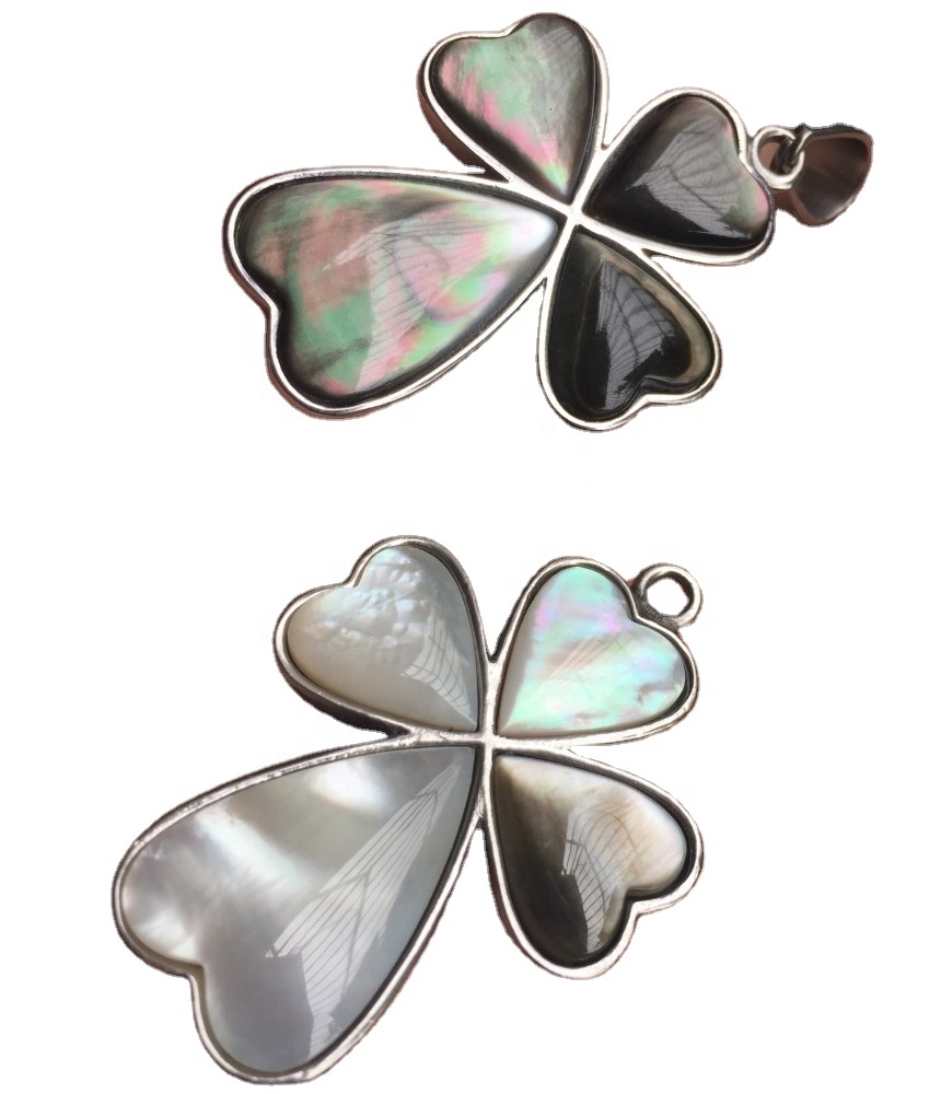 அபாலோன் ஷெல் மலர்கள் பதக்கத்தில் மணிகள் தளர்வான இயற்கை ரத்தினம் தங்கம் பூசப்பட்ட 7