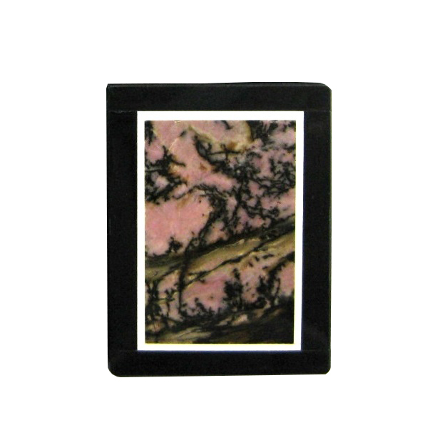 Glänsande eld bild Jasper, bild Jasper Intersia hänge 7