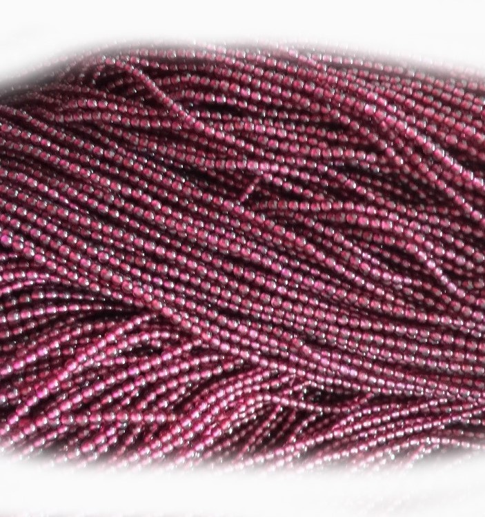 Asili nyekundu garnet pande zote uponyaji jiwe loose shanga DIY kujitia kufanya design kwa mkufu bangili 9