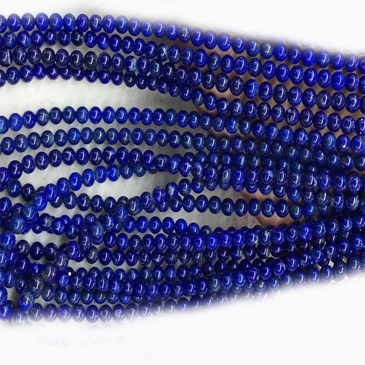 Natuurlike Edelsteen Afghaanse Lapis Lazuli Gepoleerde Round Cabs Gemstone vir die maak van juweliersware 33