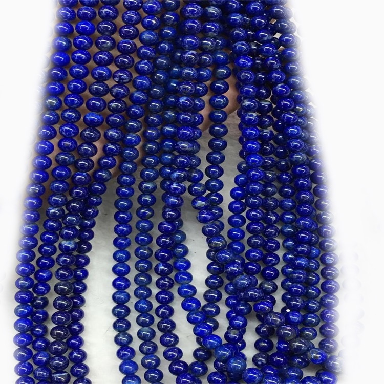 Natuurlike Edelsteen Afghaanse Lapis Lazuli Gepoleerde Round Cabs Gemstone vir die maak van juweliersware 31