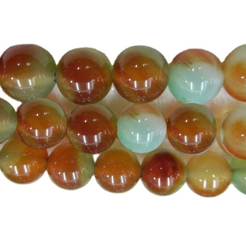 கிராக் agate மணிகள் frosted சுற்று வளைய மணிகள் frosted 11