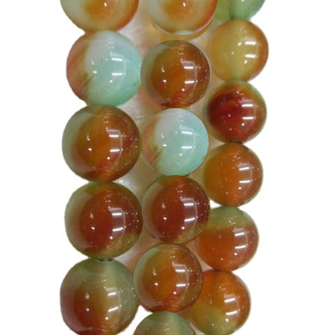 கிராக் agate மணிகள் frosted சுற்று வளைய மணிகள் frosted 9