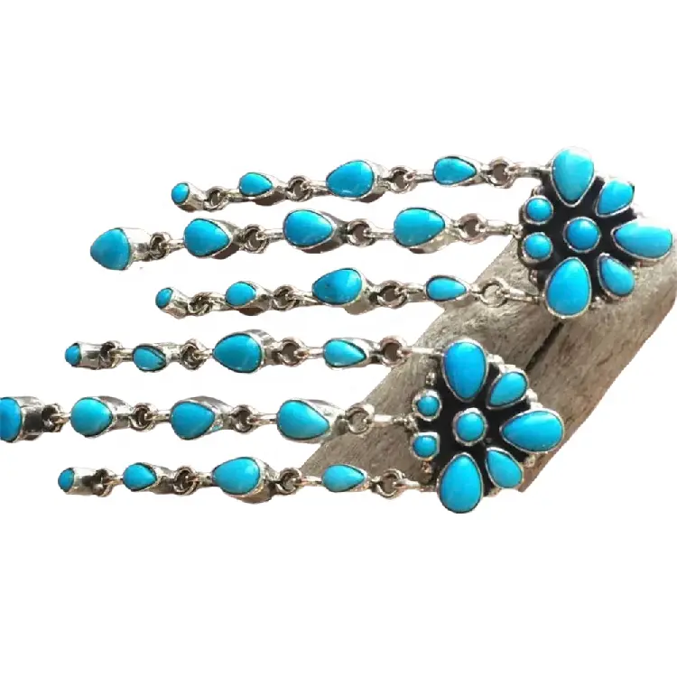 ZH Gems real turquoise earrings business for jewelry supplier 1