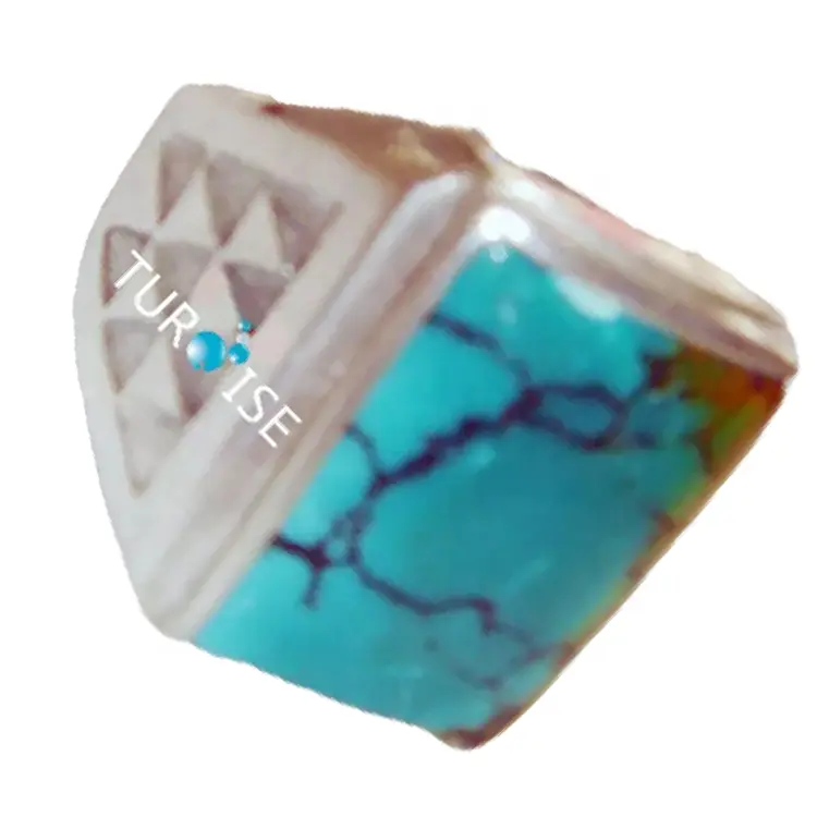 good quality authentic turquoise rings professional supplier for jewelry store 2