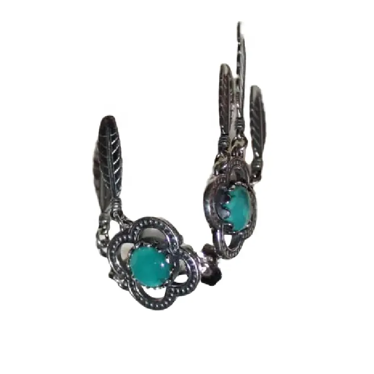 ZH Gems great turquoise earrings professional supplier for jewelry industry 2