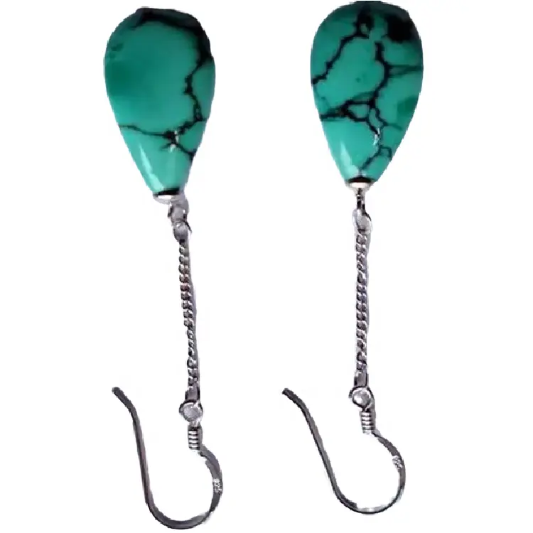 ZH Gems real turquoise earrings professional supplier for jewelry industry 2