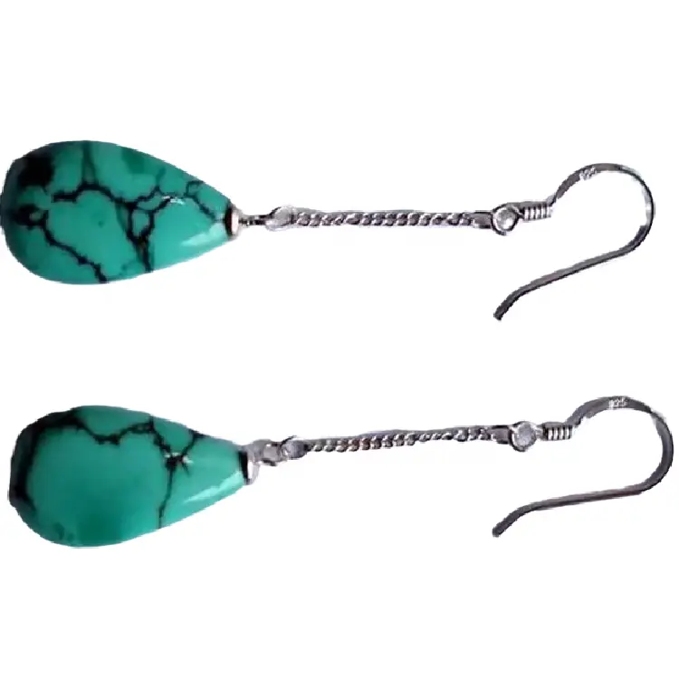 ZH Gems real turquoise earrings professional supplier for jewelry industry 1