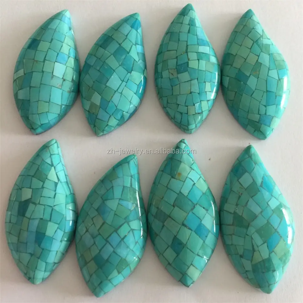 ZH Gems great navette cabochon supply for ring 2