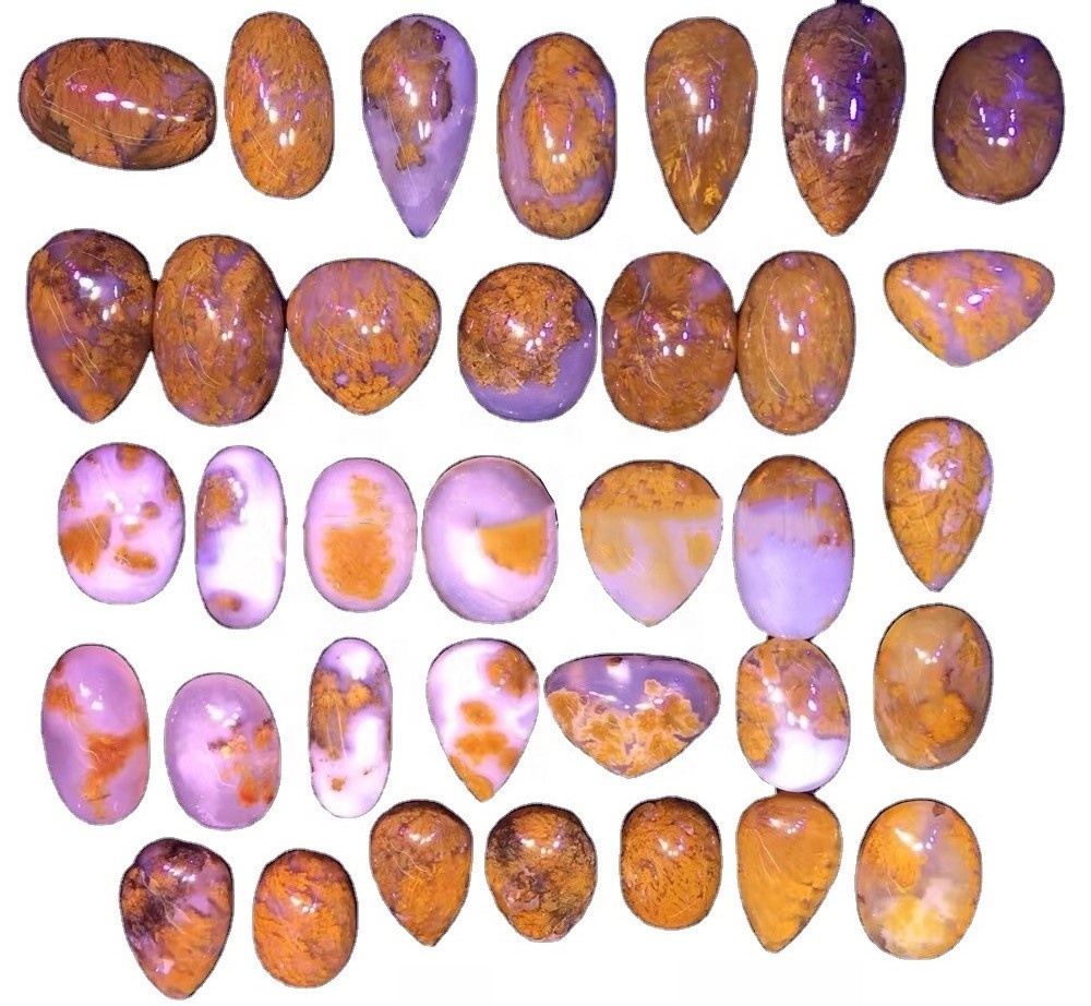 Ayada ofeefee moss caborocon gimstone fun ṣiṣe awọn ohun-ọṣọ alaimuṣinṣin kikan GEMStone 35