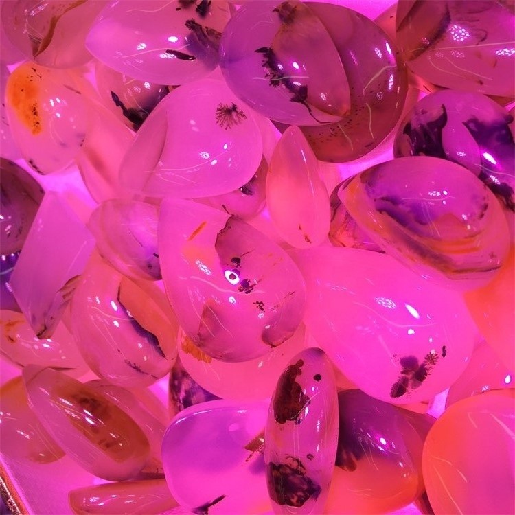 Cherry Blossom Agate Gemstone Cabochons Cherry Blossom Agate Loose Gemstone Cabocho CabochOn foar sieraden 35