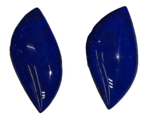 Natural Blue Lapis Lazuli Cabochon Smooth Lapis Flack Back Ande Hand Polished kvarðaður 34