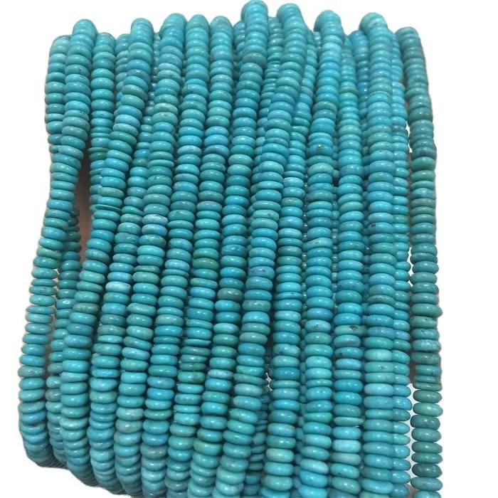 great natural blue turquoise beads business for bracelet 3