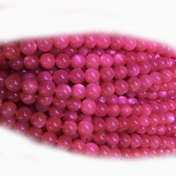 Natural stone beads 4mm 5mm 6mm 8mm 10mm 12mm smooth round sunstone gemstone 33