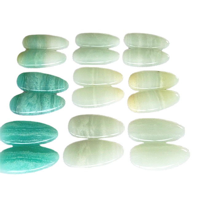 Природниот Амазон камен лево и десен натпревар вода пад облик непречено полирање Gemstone на големо и мало 32