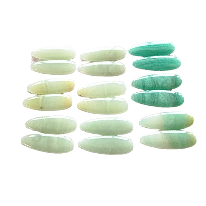 Природниот Амазон камен лево и десен натпревар вода пад облик непречено полирање Gemstone на големо и мало 34