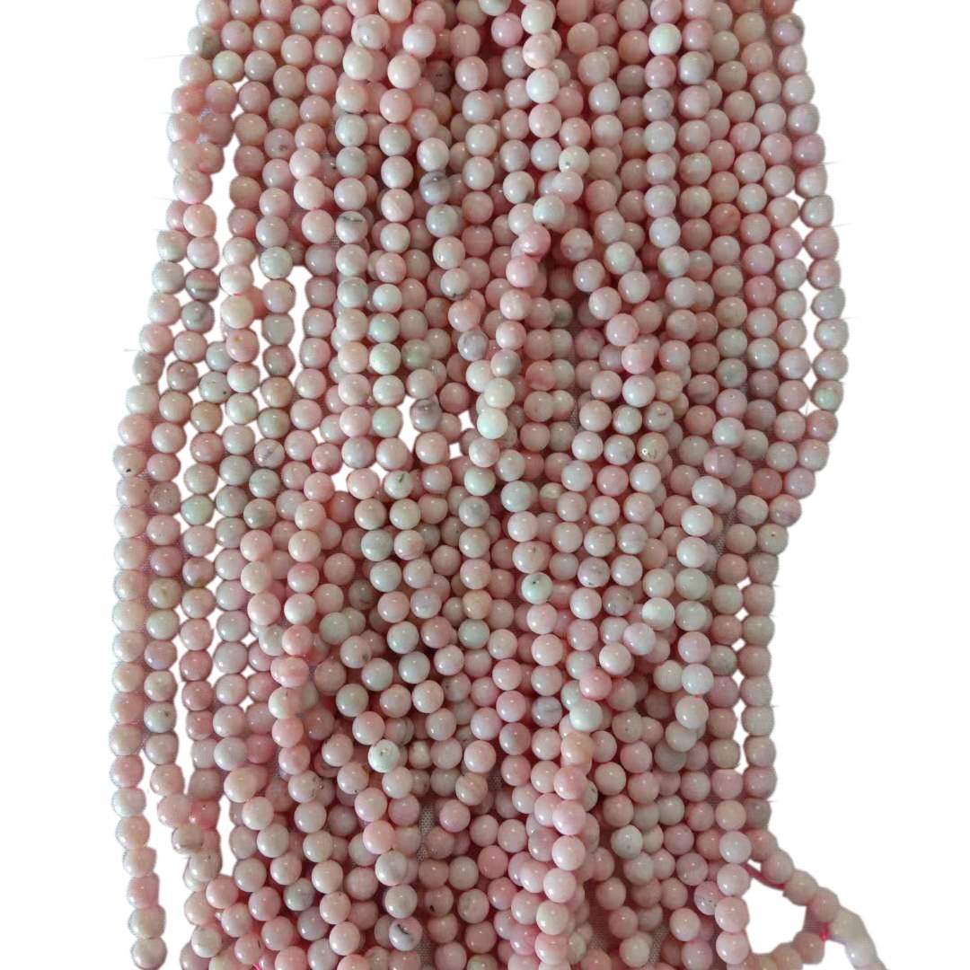 Predha princeshe rozë natyrale 6mm 8mm 10mm Rruaza të lirshme guri të çmuar të rrumbullakëta 16 Fillesë 34