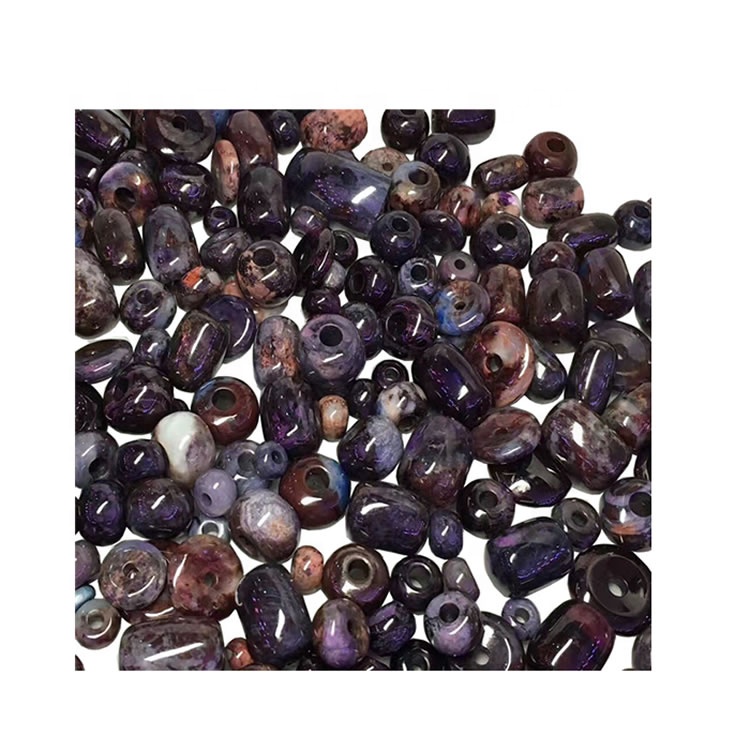 Fabricación de cuentas de piedras preciosas de pulsera de sugilita de piedra natural al por mayor para joyería 30