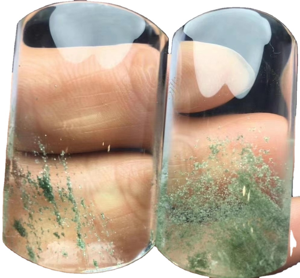 100% na halitta datti na dutse mai launin kore na cabban ma'adini na ma'adini 35