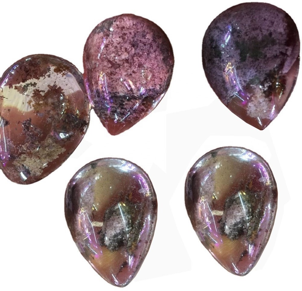 Ogba ọgba quartzbochon Multicorm Quartz lidolite quarzs 35