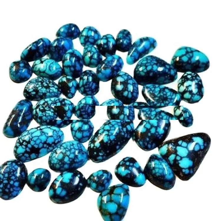 great turquoise heart cabochon supply for bracelet 1