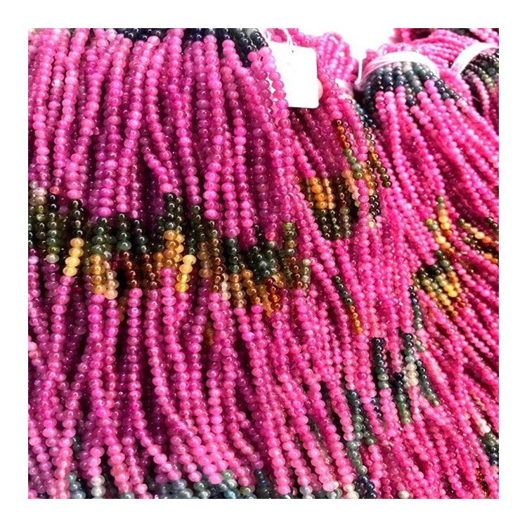 Perlas redondas naturales para joyas que hacen tourmalina de piedras preciosas sueltas 30