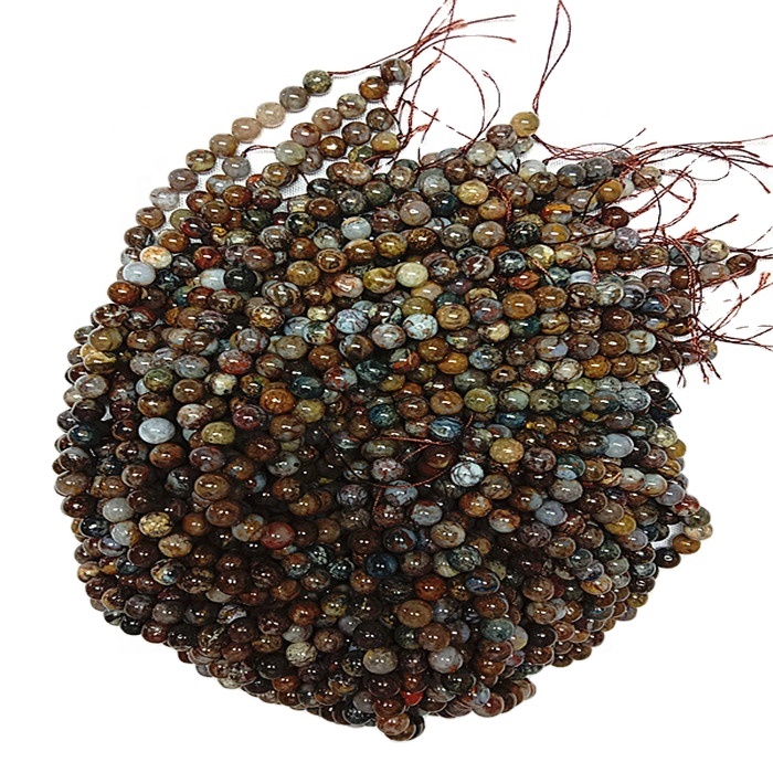 Perle di forma rotonda naturale dorata di forma naturale delle pietre preziose 32