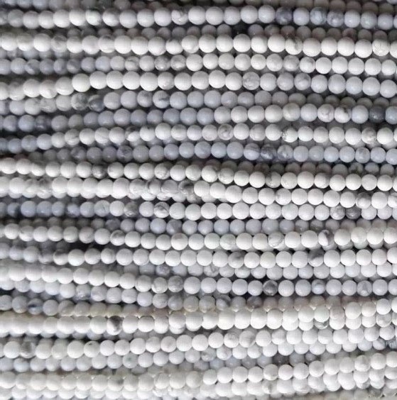 Genuine Natural Howlite Flow Beads Forma redonda Hacer al por mayor 32