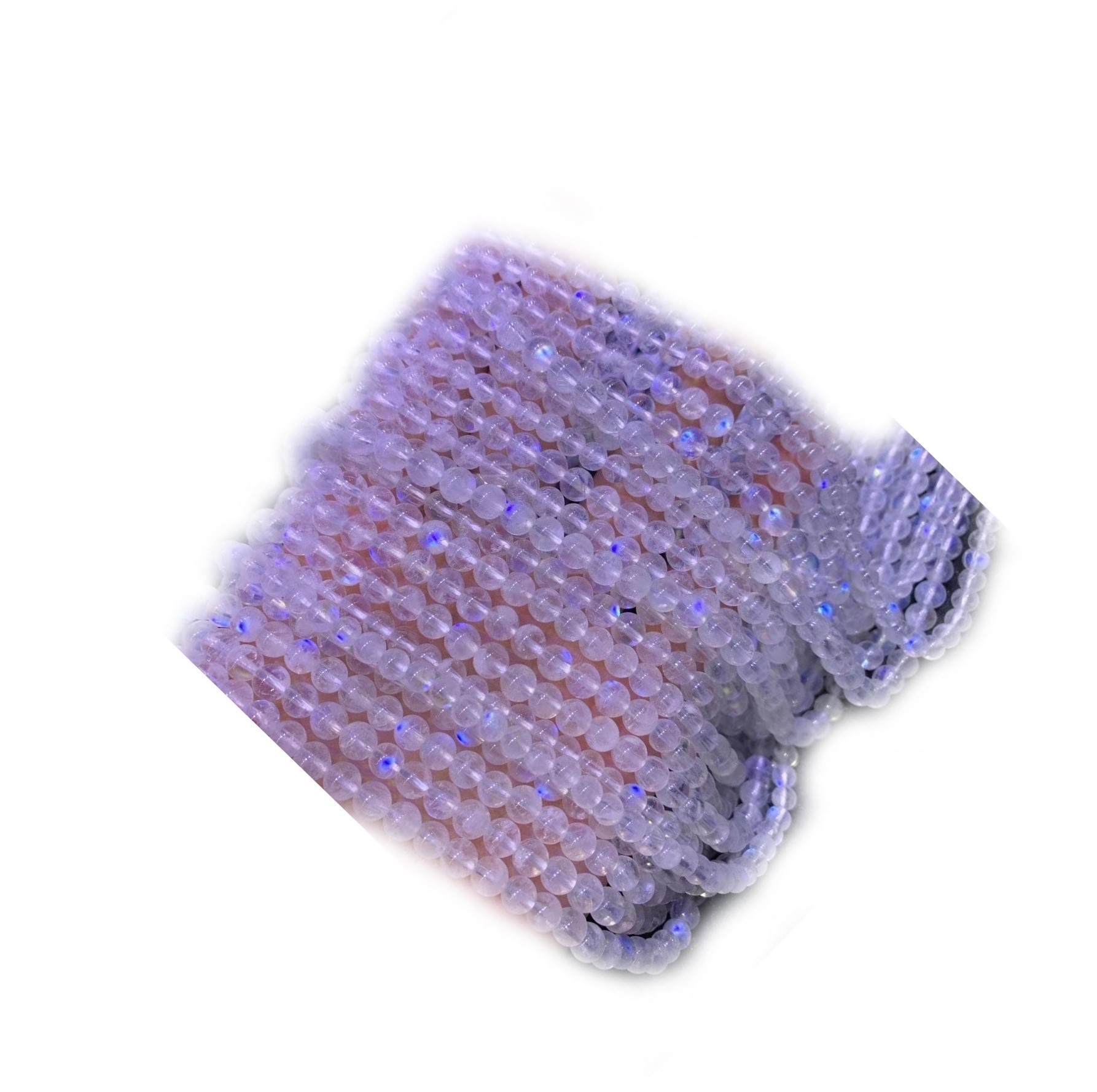 Arcobaleno Moonstone Perle rotonde AAA Grado 4mm 6mm 8mm all'ingrosso Gemstone per il processo di gioielli 30
