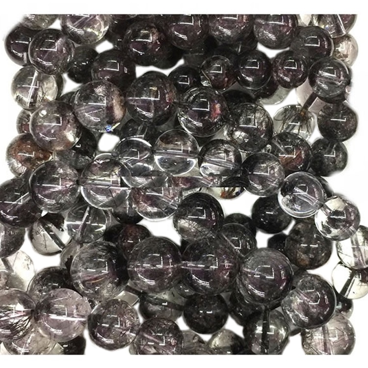 ສາຍແຂນຂອງ Phantom Quartz gemstone Gemstone ທໍາມະຊາດຫຼາຍສີ Tradez ສາຍແຂນວົງແຫວນສາຍແຂນຮອບ 7