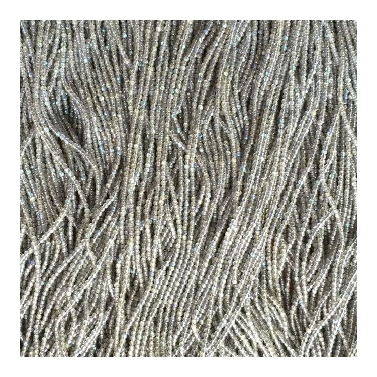 Natural Labradorite Round Perlur Healing Gemstone Lausar perlur fyrir DIY Skartgripir Gerð 30