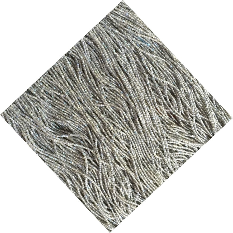 Natural Labradorite Round Perlur Healing Gemstone Lausar perlur fyrir DIY Skartgripir Gerð 32