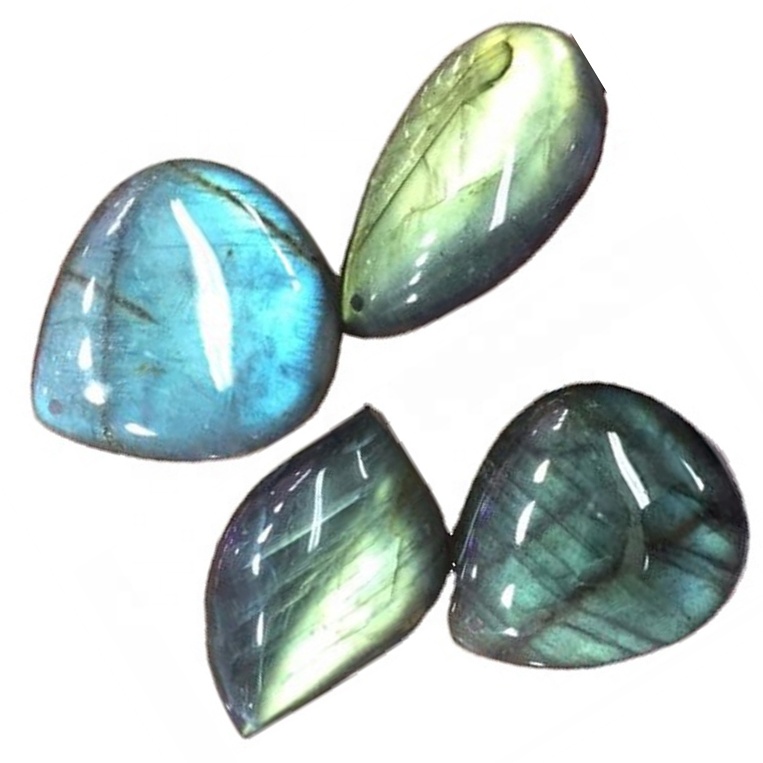 Prirodno plava labadorit mix oblika Cabochons Prirodni labadorit Cabohhons Spectrolit Gemstone Stone Kruške glatke 32
