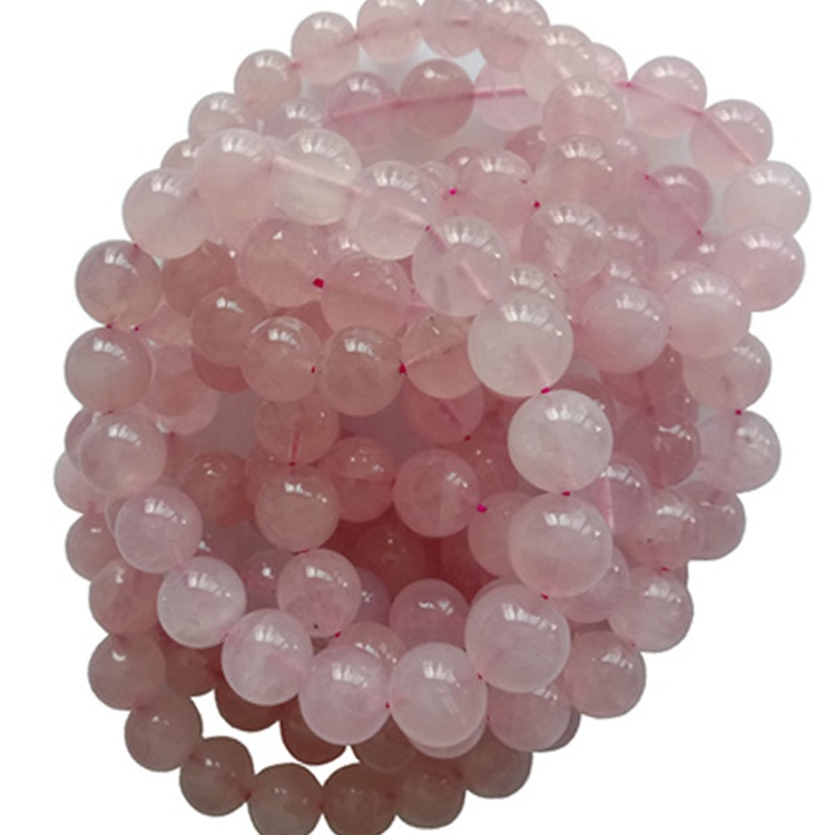 Natural Rose Quartz Beads Bracelet Pretty Beads Sieraden Pink Rose Quartz Gemstone 11