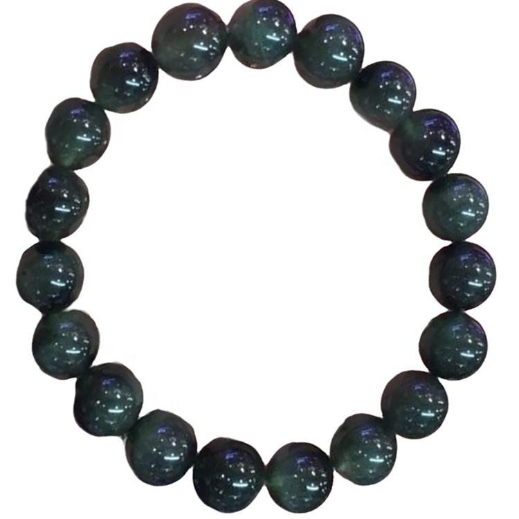 fasetten Gemstone Green Rutilated Quartz 8mm 10mm 12mm 12mm 14mm rûne kralen armbanden 11