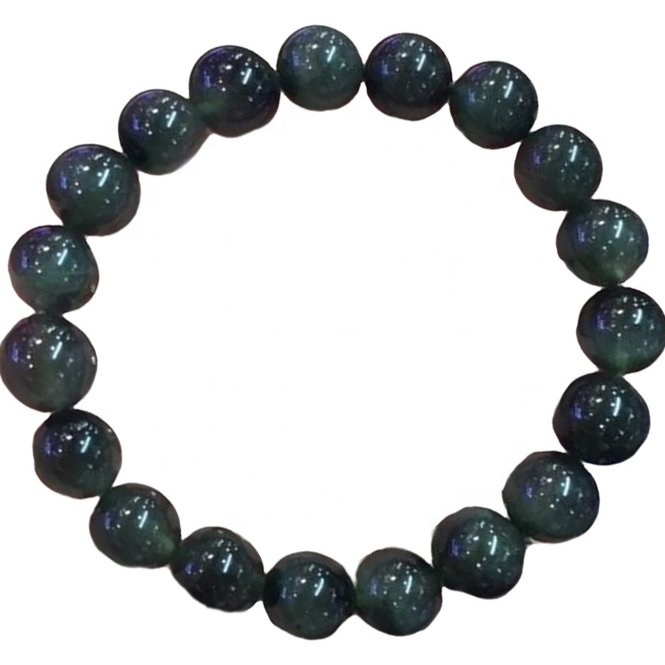 fasetten Gemstone Green Rutilated Quartz 8mm 10mm 12mm 12mm 14mm rûne kralen armbanden 9