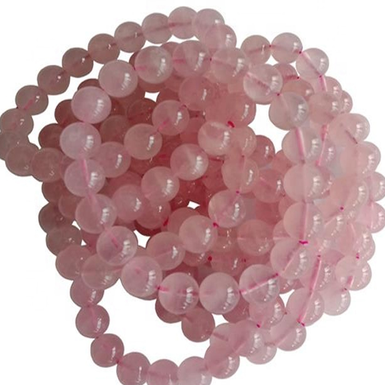 Grosir Kelas 7a Rose Quartz Gelang Alam Gelang Gelang Gelang Bracelet Bracelet 7
