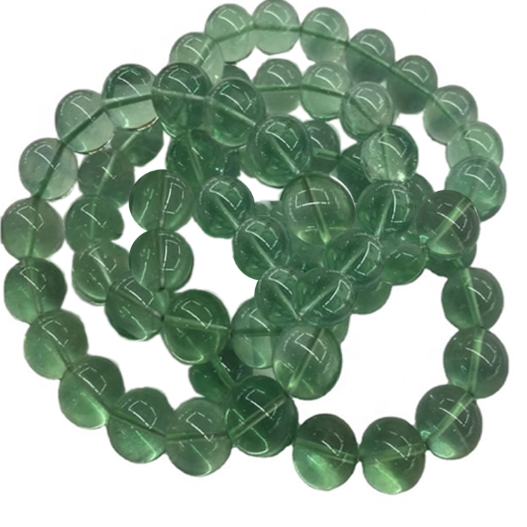 ಉನ್ನತ ಗುಣಮಟ್ಟದ ಹಸಿರು ಬಣ್ಣ ಫ್ಲೋರೈಟ್ ಮಣಿಗಳು ಅಮೂಲ್ಯ ಕಲ್ಲಿನ ಮಣಿಗಳು ಕಡಗಗಳು 7