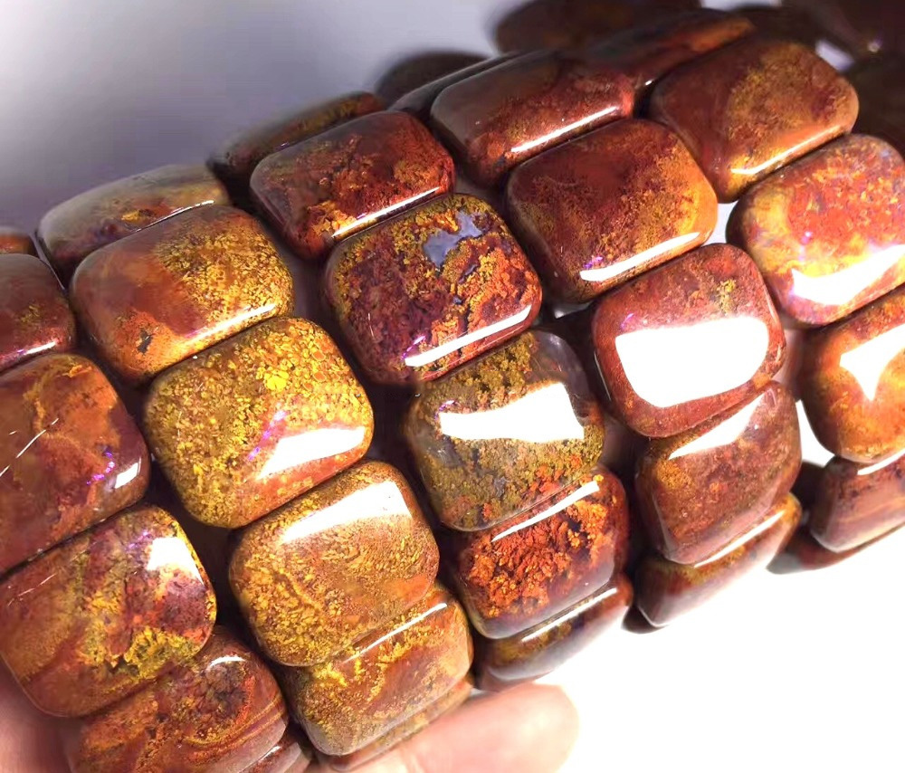 Krava vroče Prodaja Kroglice Make Rdečega trave Agate Ahate Slacelet 37