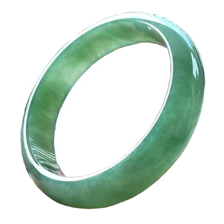 Emerald bangili bei ya mawe ya thamani hufanya jumla ya moja ya moja ya Jadeite jade gems bangle halisi gorgeous mviringo mviringo bangili 35