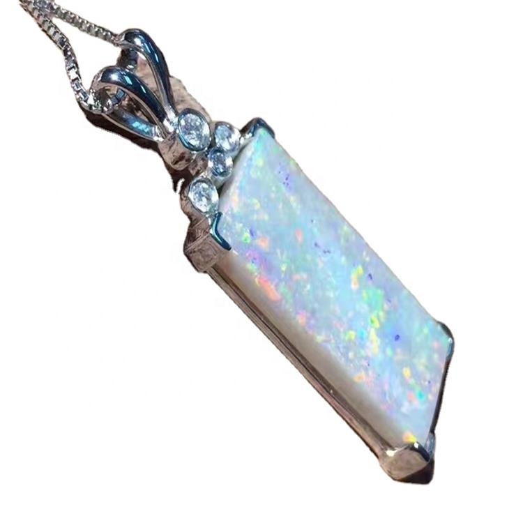 Good Luck Opal Abun Wuya/925 Sterling Azurfa Jewelry 32