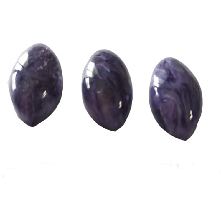 Yüksek Kaliteli Doğal Charoite Mor Kristal Su Damlası Kolye 25x22x12mm AAA 15