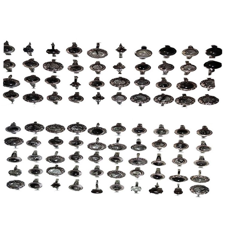 Takı Güzel Sanatlar Doğal Hayalet Cabochon 925 Ayar Şerit Cabochon Kukla Charm 21