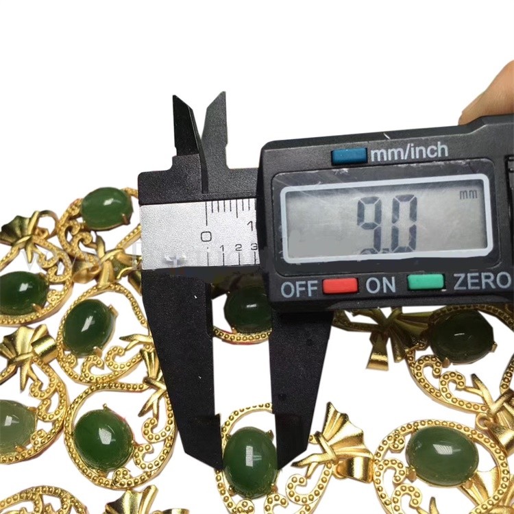 Premium Lainty Voll Gréng Jadeite Pendant héich Qualitéit Cabochon Bijoue speziell Kaddoe fir Frëndinnen 11