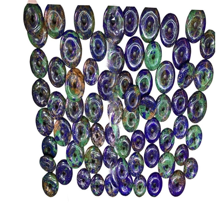 Természetes Vintage lazurite Fychenite Blue rézérme High Quality drágakő tökéletes design 9