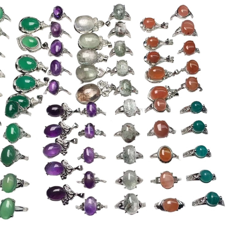 Echte opmerklike mingde Gemstone Technicolored Cabocho-prachtige ûntwerper foar leafde fan LADY 19