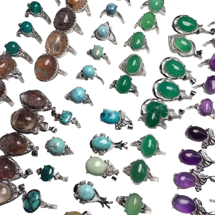 Echte opmerklike mingde Gemstone Technicolored Cabocho-prachtige ûntwerper foar leafde fan LADY 23