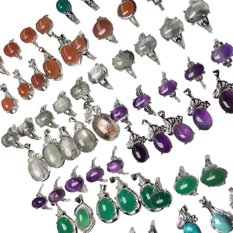 Cabochon variopinto della pietra preziosa mista magnifica di vendita calda per il matrimonio 22